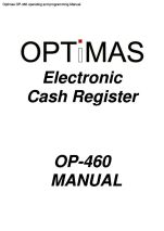 OP-460 operating and programming